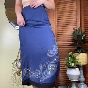 Full Length Navy Blue Skirt